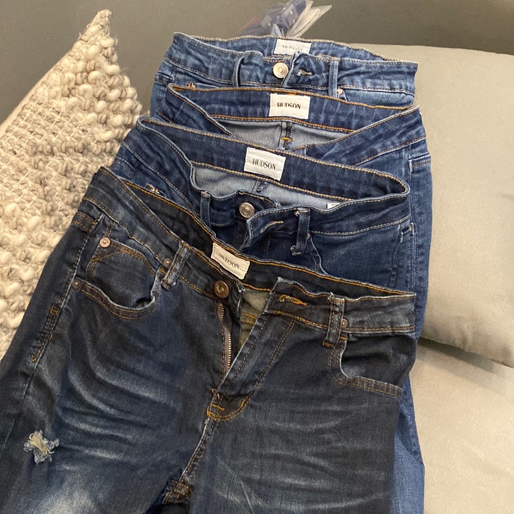 4 pairs of size 12 Hudson jeans girls